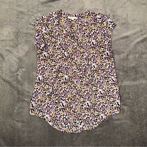 Fun2fun Purple Floral Blouse - Women’s Medium